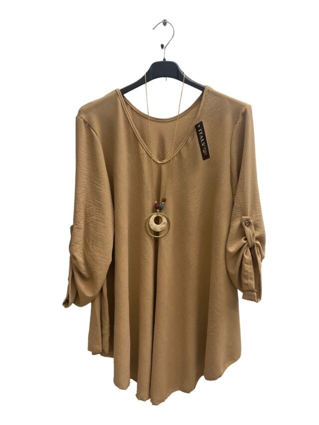 Tunique avec collier Camel