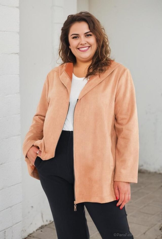 Veste suédine Camel Marque 2W