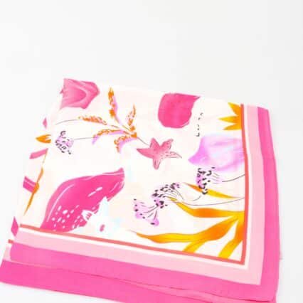Foulard Fuchsia Fleurs