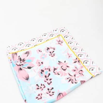 Foulard Rose & Bleu