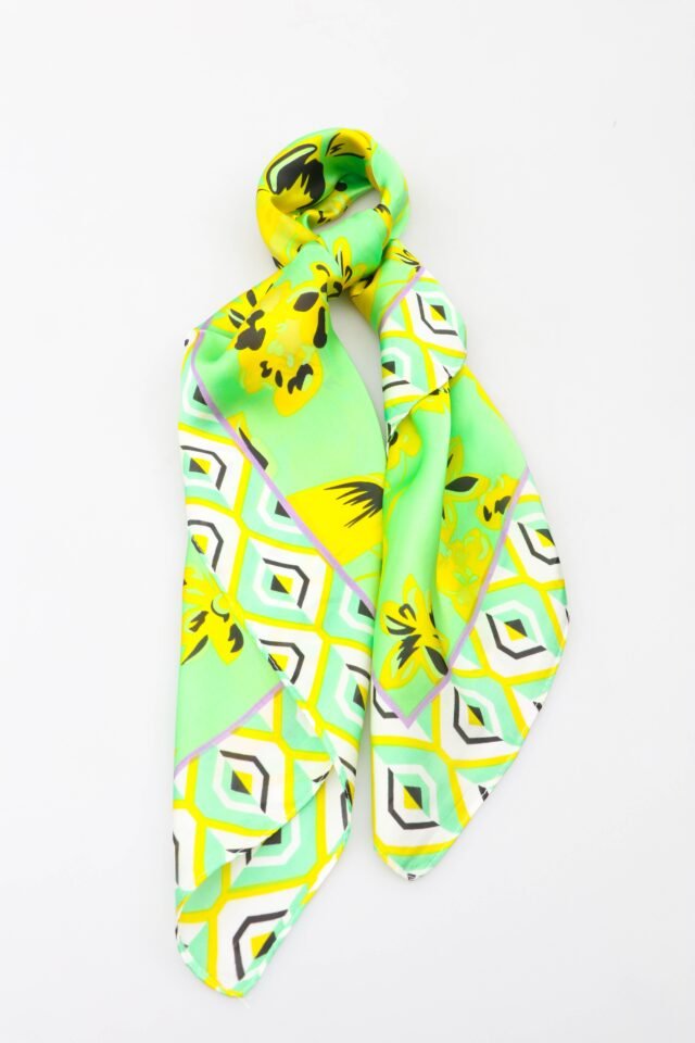 Foulard vert & Jaune