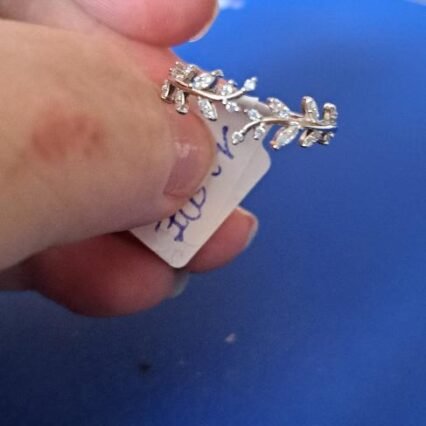 Bague réglable en argent 925 - couronne d'épi