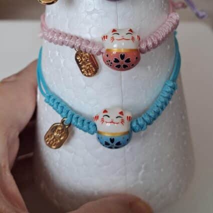 Bracelet porte bonheur Maneki réglable